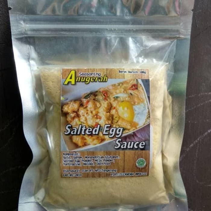 Jual Salted Egg Sauce Powder 100Gr Saus Salted Egg Telor asin | Shopee ...