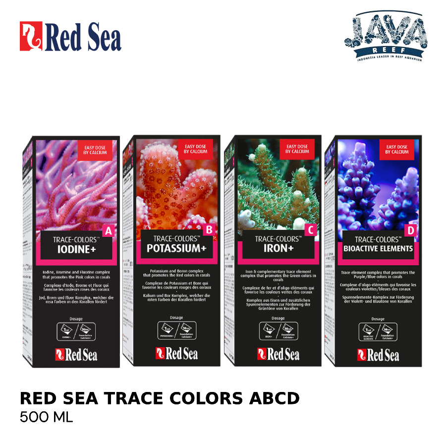 Jual Paket Red Sea Trace Colors ABCD 4x500ml | Shopee Indonesia