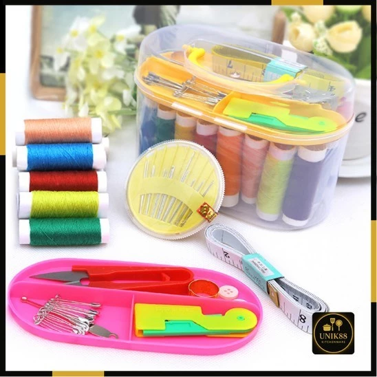 [UNIK88] Set Alat Jahit Besar 10 Benang | AutoStock