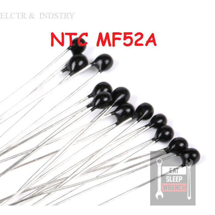 Jual NTC 5% NTC-MF52A 3950 Epoxy Resin Coating Thermal Resistor - 1pcs ...