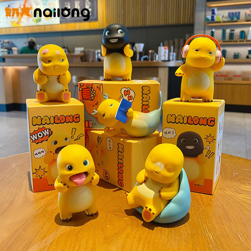 Jual Mini Figure Berbagai Karakter Nailong Lucu Pajangan Nailong Dino Kuning Gosong | Shopee Indonesia