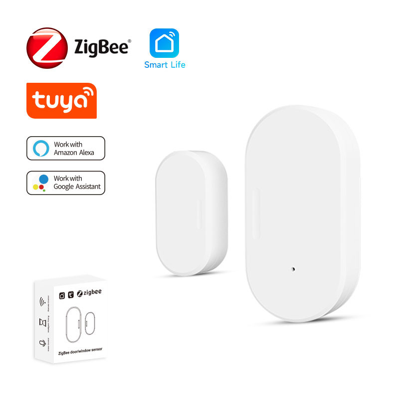 Jual Tuya Smart ZigBee Door Window Contact Sensor Smart Home Wireless ...
