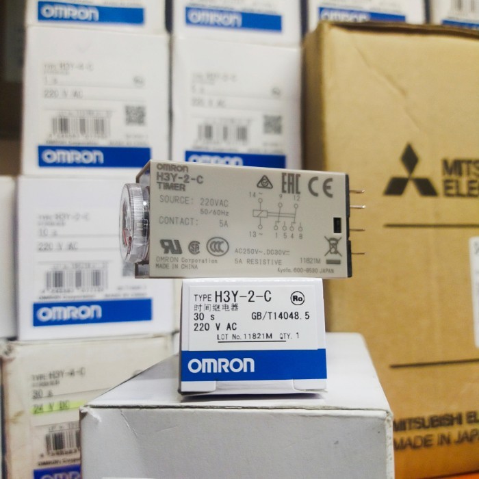 Jual JS88 mini timer H3Y-2-C 30s 220 vac OMRON 8 PIN | Shopee Indonesia
