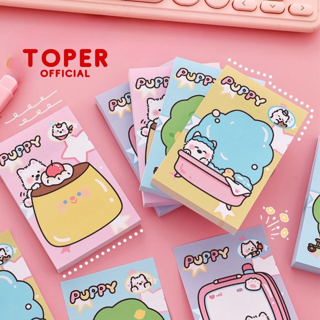 Jual TOPER Sticky Notes Isi 50 Lembar Index Mark Catatan Kertas Tempel ...