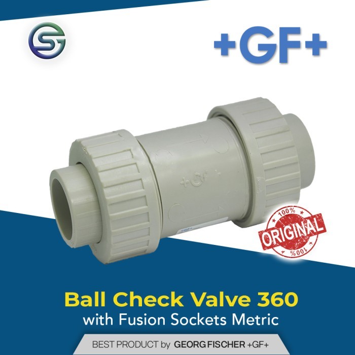 Jual BALL CHECK VALVE 360 PP-H/FPM with FUSHION SOCKETS METRIC Semua ...