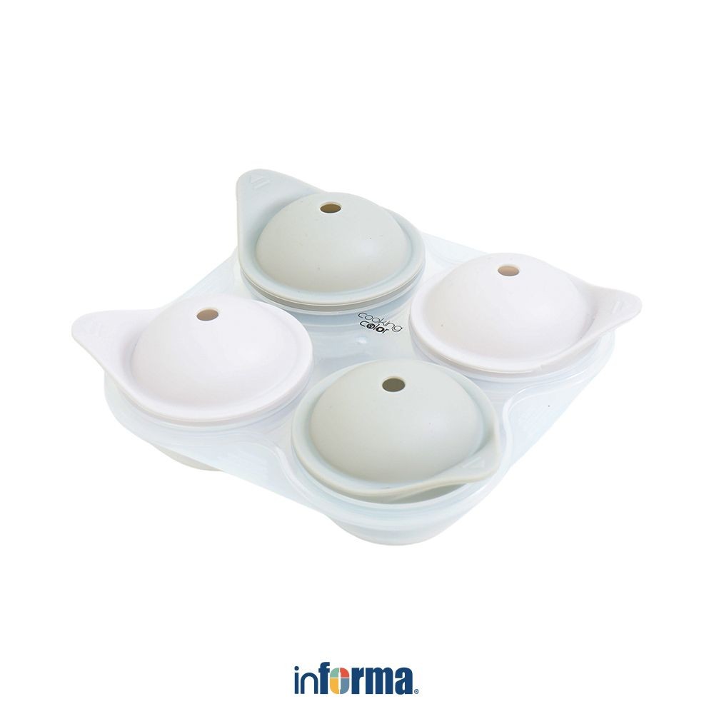 Jual Informa Cooking Color Blanc Cetakan Es Batu 4 Slot Silikon - Putih ...