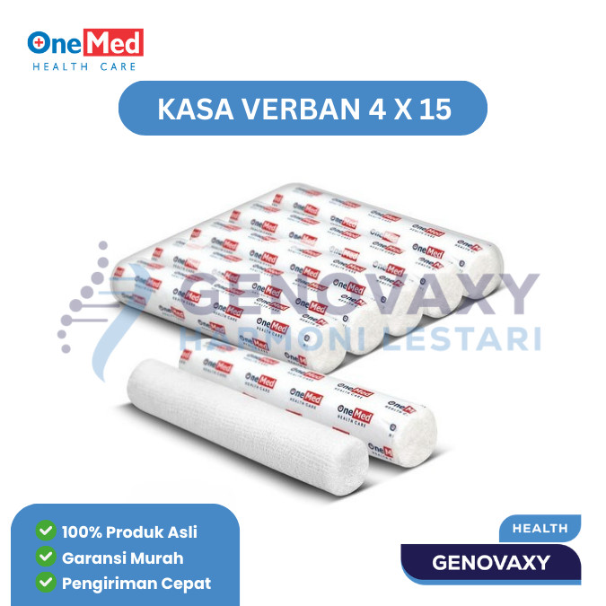 Jual Kasa Verban Perban OneMed 4yard x 15cm pak isi 5roll | Shopee ...