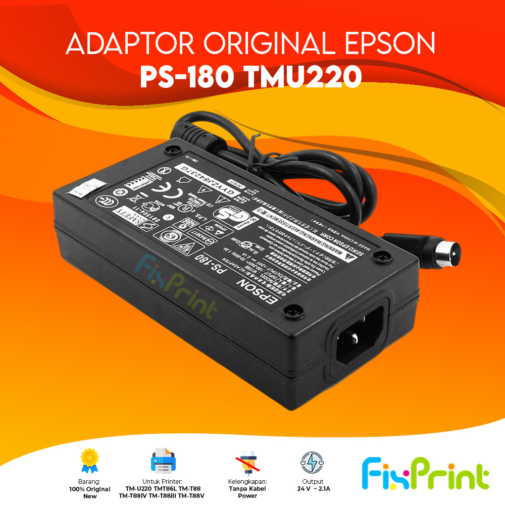 Jual Adaptor PS-180 PS180 Power Supply Printer Epson TM-U220 TMU220 TM ...