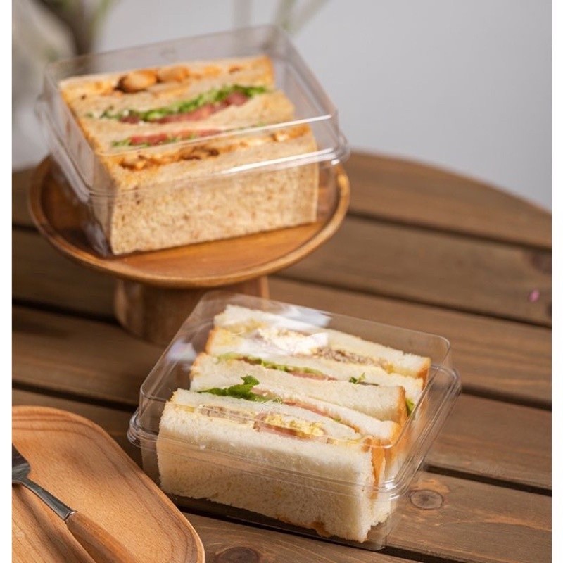 Jual Box Sandwich 2 Lapis / Kemasan Roti Lapis Double / Kemasan Roti ...