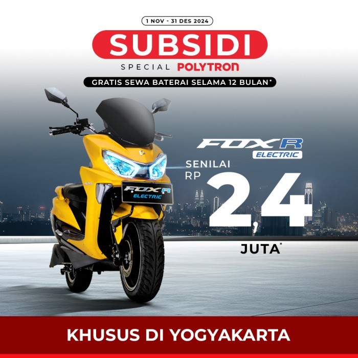 Jual POLYTRON Fox R Electric Sepeda Motor Listrik - OTR Yogyakarta ...