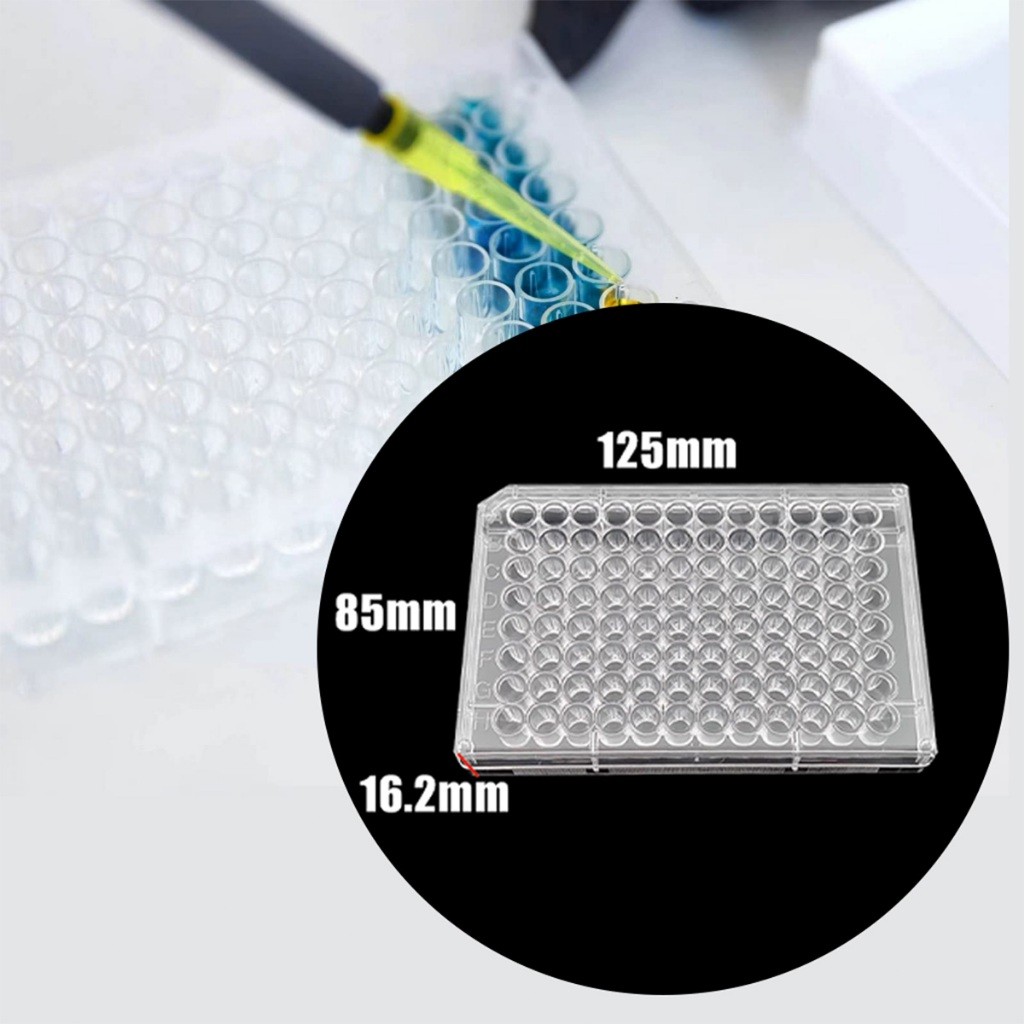Jual Lab 96 Well Culture Plate Sterile With Cover Untuk Membiakkan ...