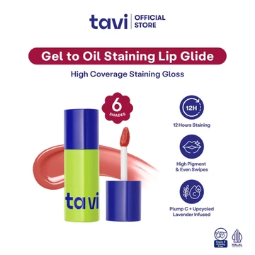OMBRE LIPS TAVI 2 Lip Glide Bundle Gel To Oil Staining Lip Glide (Oil Infused Glossy Lip Tint)