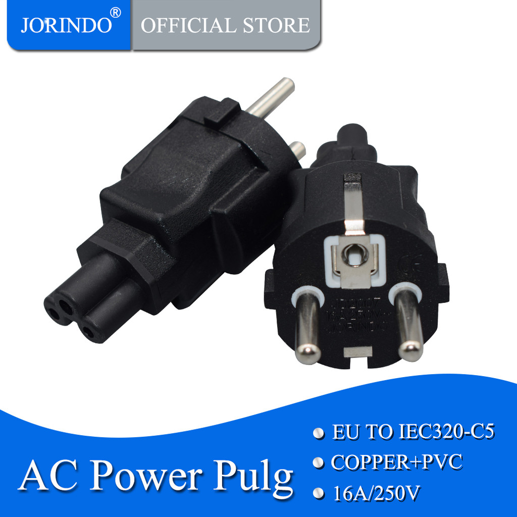 Jual JORINDO EU TO IEC320 C5 Power converter,EU TO C5 AC Conversion ...