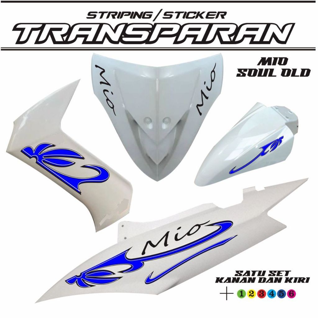 Jual TRANSFARAN / STICKER TRANSPARAN UV MIO SOUL OLD 115 / STIKER MOTOR ...