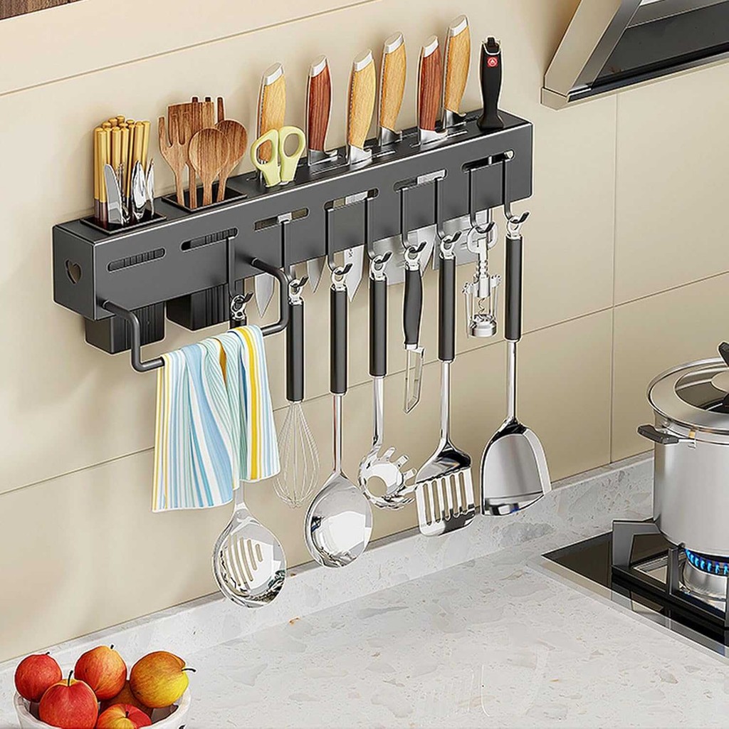 Jual RCK Rak Pisau Dinding Dapur Organizer Kitchen Storage Rack 50cm ...