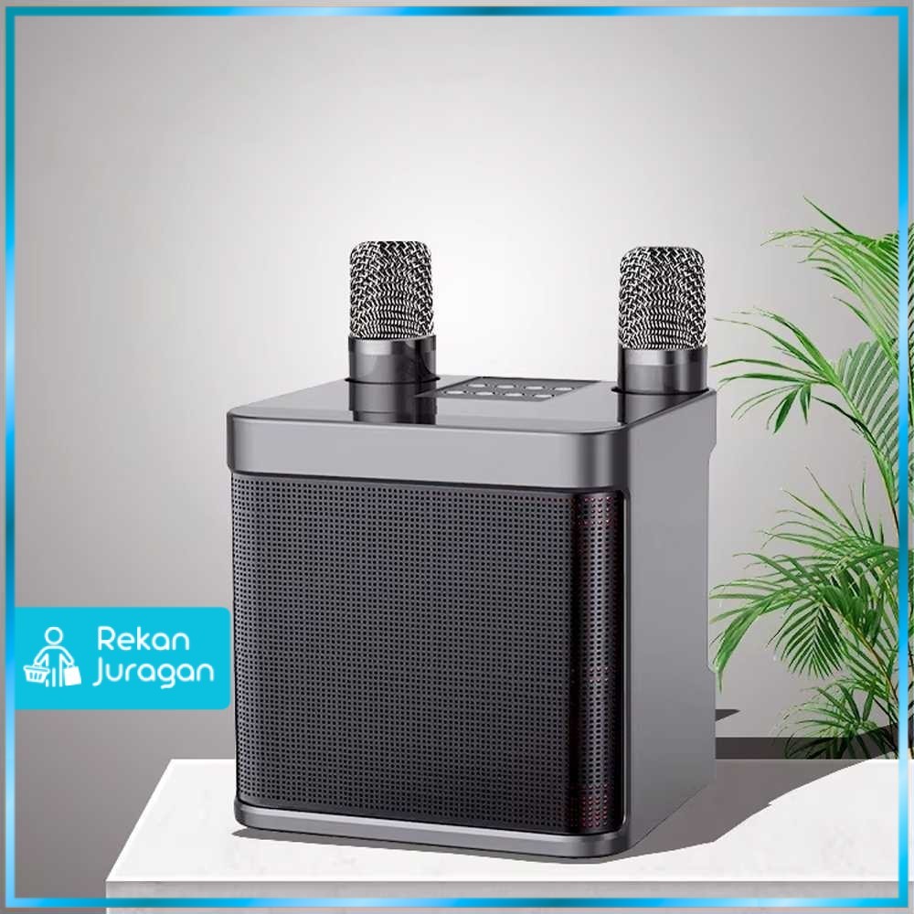 Jual Speaker Bluetooth Portable Karaoke with Wireless Microphone - WJ ...