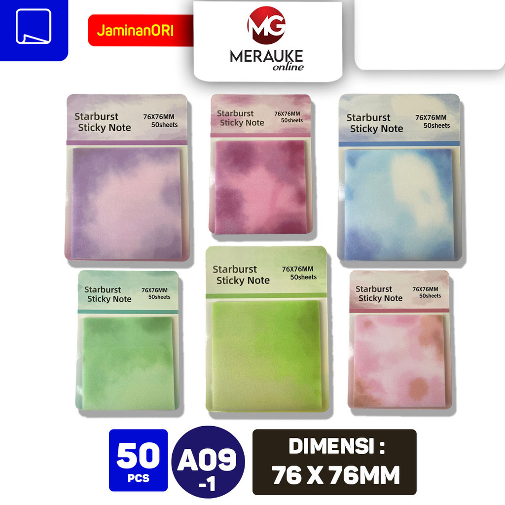 Jual JIN NA XING Sticky Notes STARBURST GRADIENT A09-1 | Shopee Indonesia