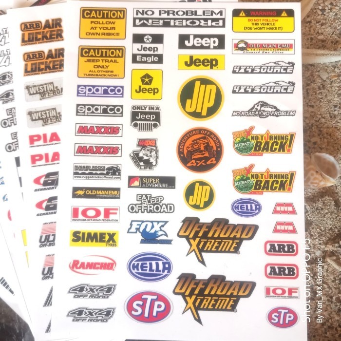 Jual Sticker RC offroad, crawler, adventure, boogie, jeep, land rover ...