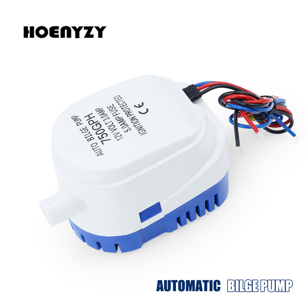 12V 1100GPH Automatic Boat Bilge Pump - Submersible Electric Water Pump (USA Seller)