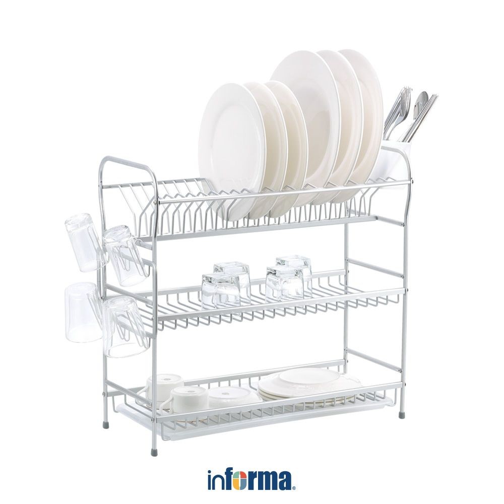 Jual Informa Valco Rak Piring 3 Tingkat Dish Rack Tempat Peralatan ...