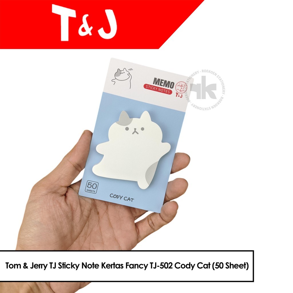 Jual Tom & Jerry TJ Sticky Note Kertas Fancy TJ-502 Cody Cat (50 Sheet ...