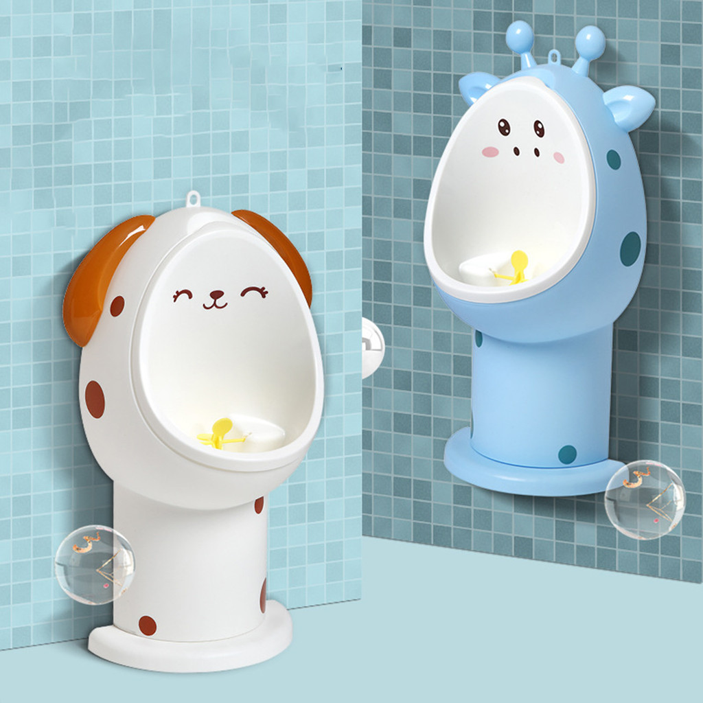 Jual Cartoon Animal Pee Potty Training Urinal Boy Standing Urinal ...