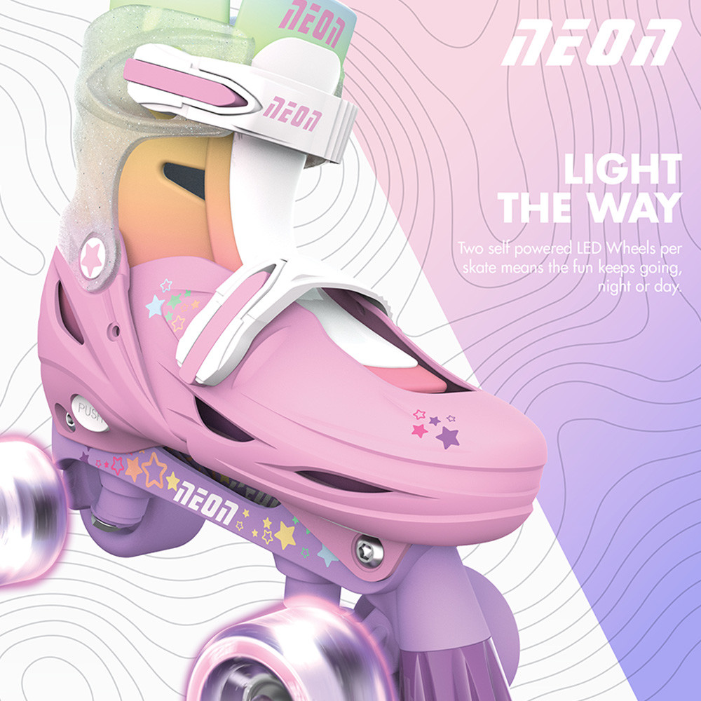 Jual Toys Kingdom Neon Ukuran 34-37 Sepatu Roda Combo Rainbow Sepatu ...