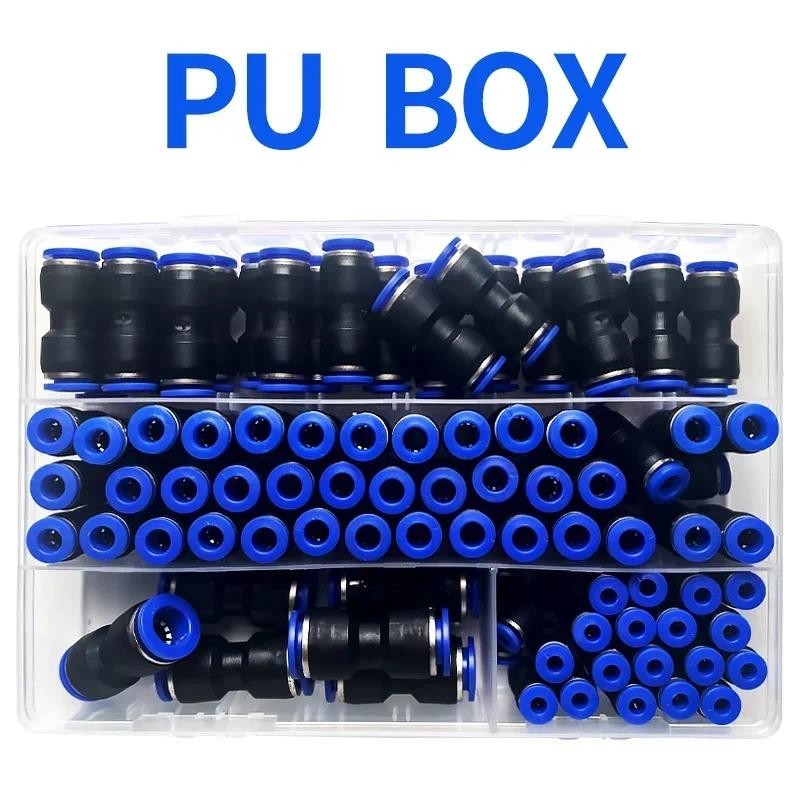 Jual Boxed PU Fittings for Pneumatic Hose Quick Connectors For Air ...