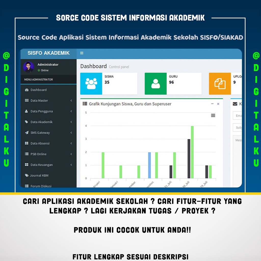 Jual Source Code Aplikasi Sistem Informasi Akademik Sekolah SISFO ...