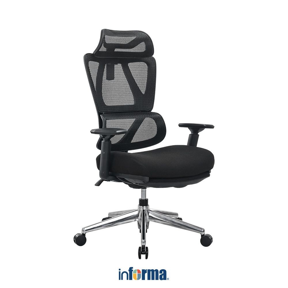 Jual Informa Uxio Kursi Kantor Sandaran Tinggi Hitam Tempat Duduk