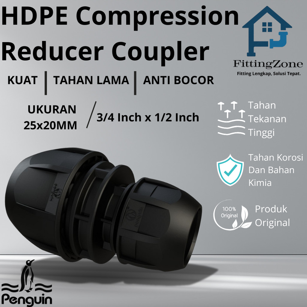 Jual Fitting HDPE Reducer Coupler 25mm x 20mm | Shopee Indonesia