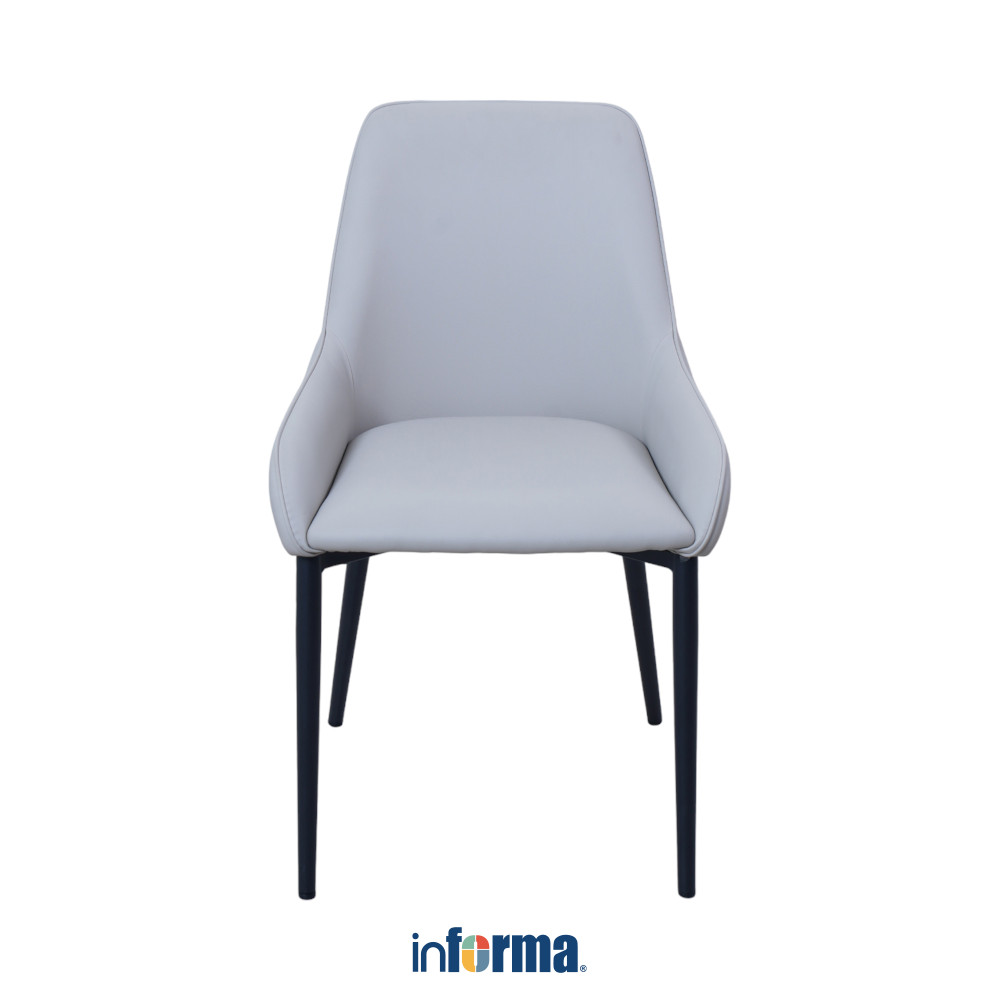 Jual Informa Carden Kursi Makan Kulit Krem Beige Dining Chair Tempat