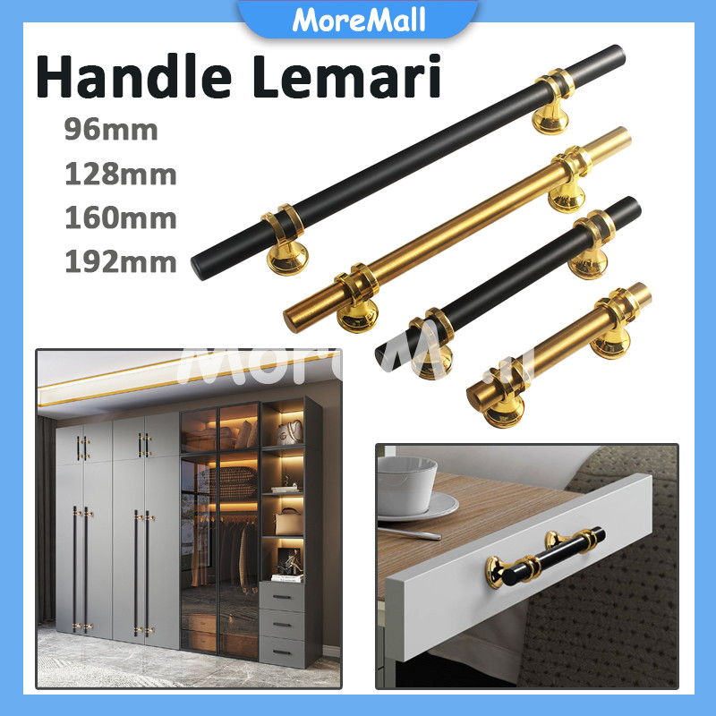 Jual Handle Emas Hitam / Gagang Pintu Lemari / Handle Lemari | Shopee ...