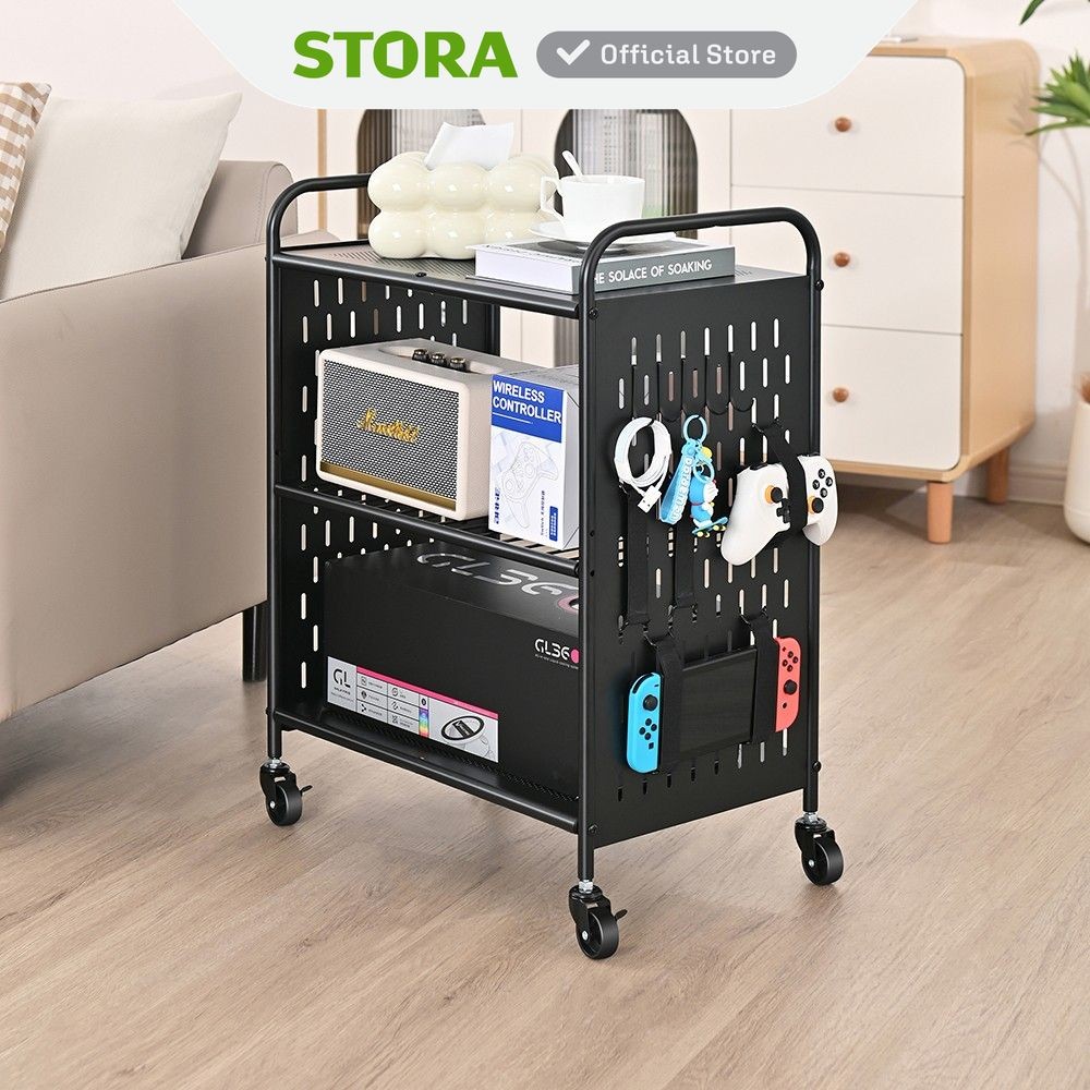 Jual Stora Taki Rak Troli 3 Tingkat - Hitam Tempat Penyimpanan ...