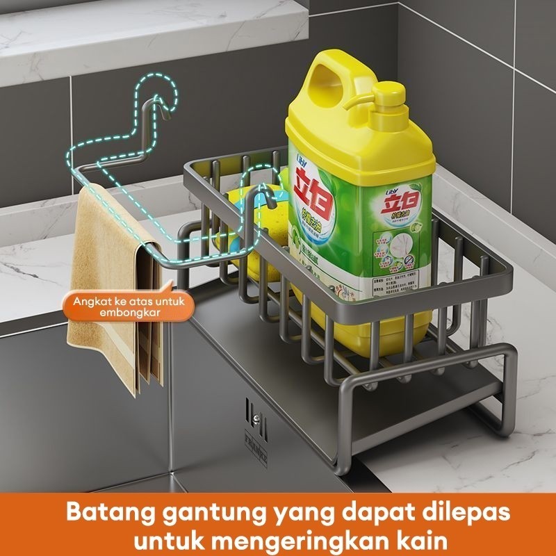 Jual Rak Sponge Sabun Cuci Piring Nordic Wastafel Estetik Rak ...