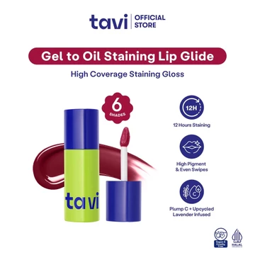 OMBRE LIPS TAVI 2 Lip Glide Bundle Gel To Oil Staining Lip Glide (Oil Infused Glossy Lip Tint)