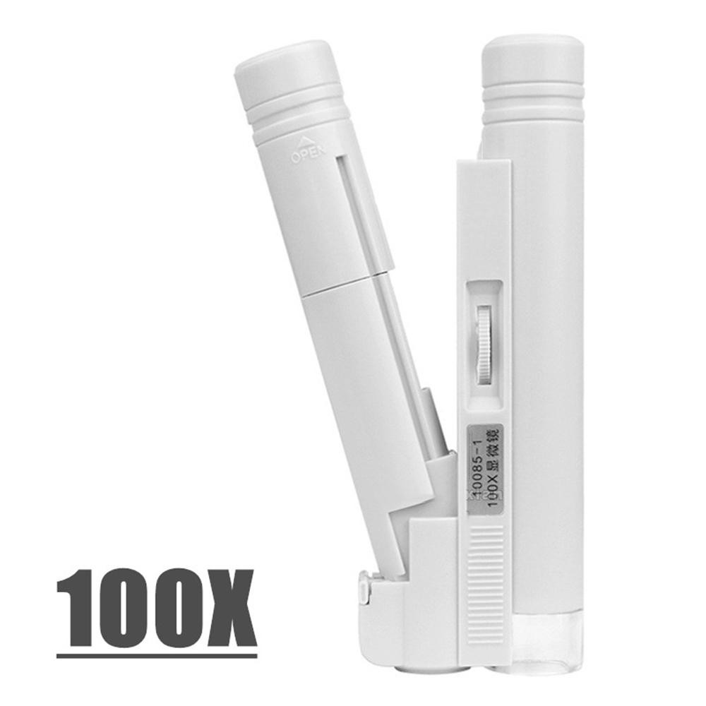 Jual Handheld Microscope 40X 80X 100X Mini Pocket Portable Microscope ...