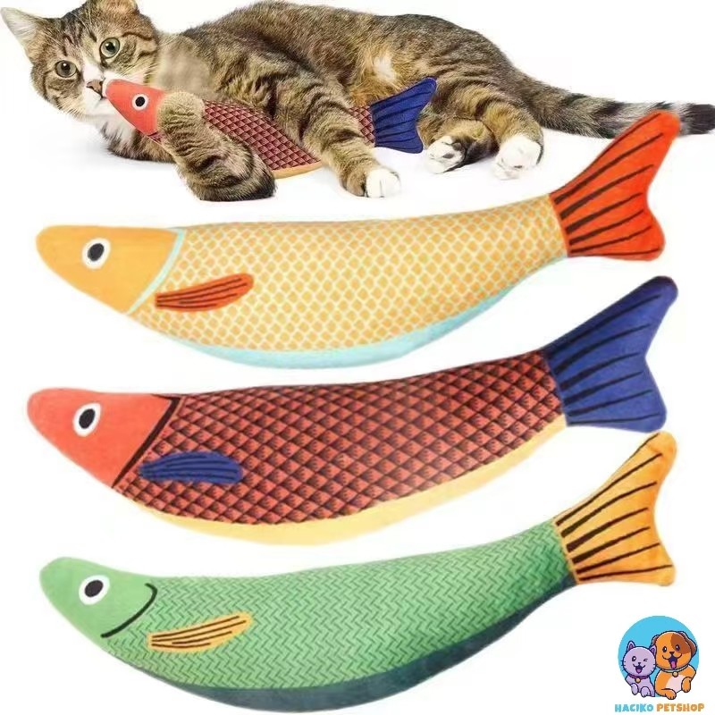 Jual Pet Mainan Kucing Boneka Catnip Ikan- Cat Toys Gigitan Kucing Ikan ...