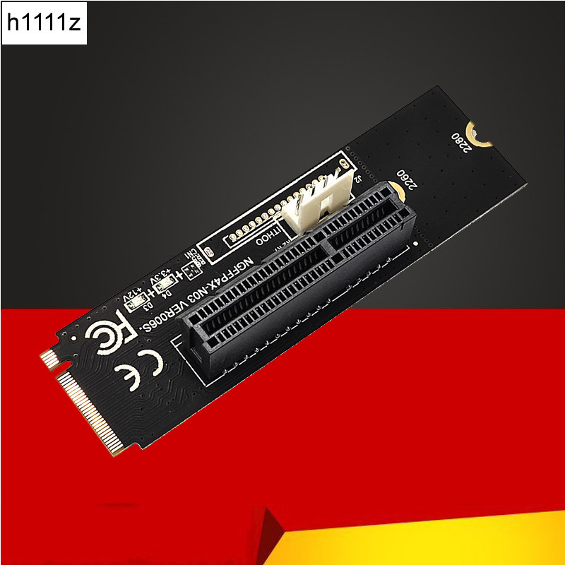 Jual M2 to PCIE 4X Riser Card Adapter M.2 Key M to PCIe X4 Transfer ...