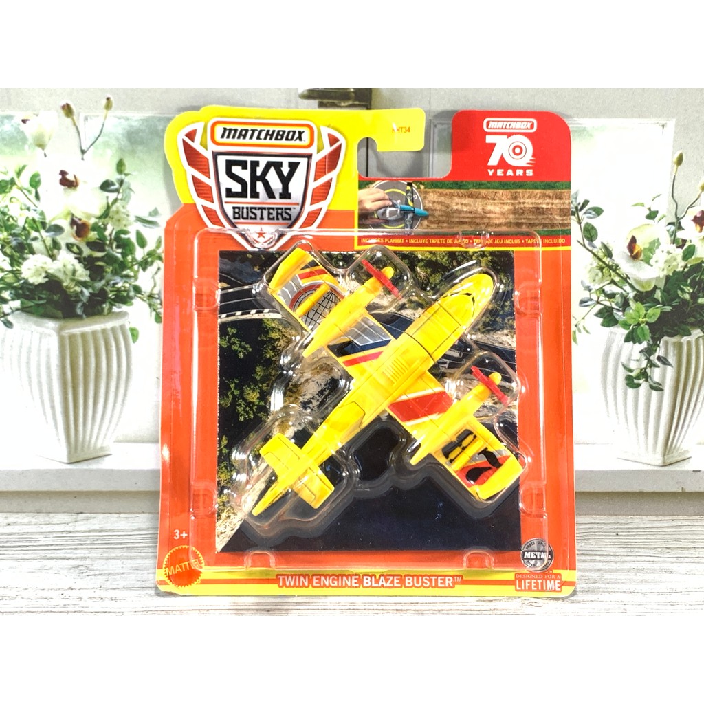 Jual MATCHBOX SKY BUSTERS TWIN ENGINE BLAZE BUSTER PESAWAT HELI KUNING ...