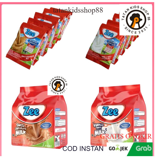 Jual Zee Renceng Sachet Vanila Dan Coklat Bag 10 x 38gr Susu ...