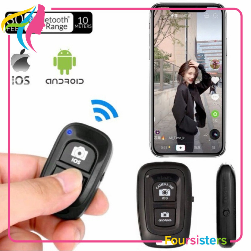Jual [FS] Tomsis Bluetooth Remote Shutter Selfie CAMERA 360 UNIVERSAL ...