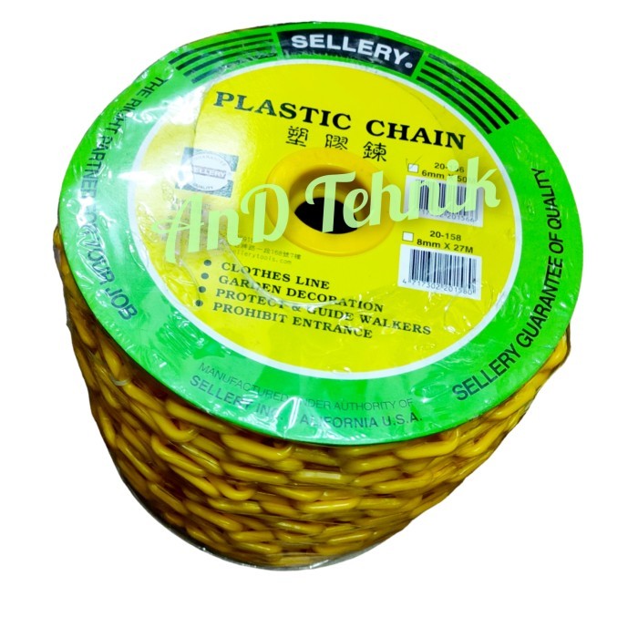 Jual SELLERY RANTAI PLASTIK PVC 20-156 PLASTIC CHAIN PVC 6MM | Shopee ...