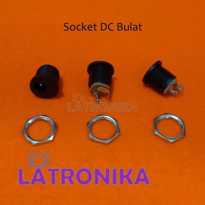 Jual Socket DC Power Jack DC 5.5x2.1mm Female Socket Panel Box Mount ...