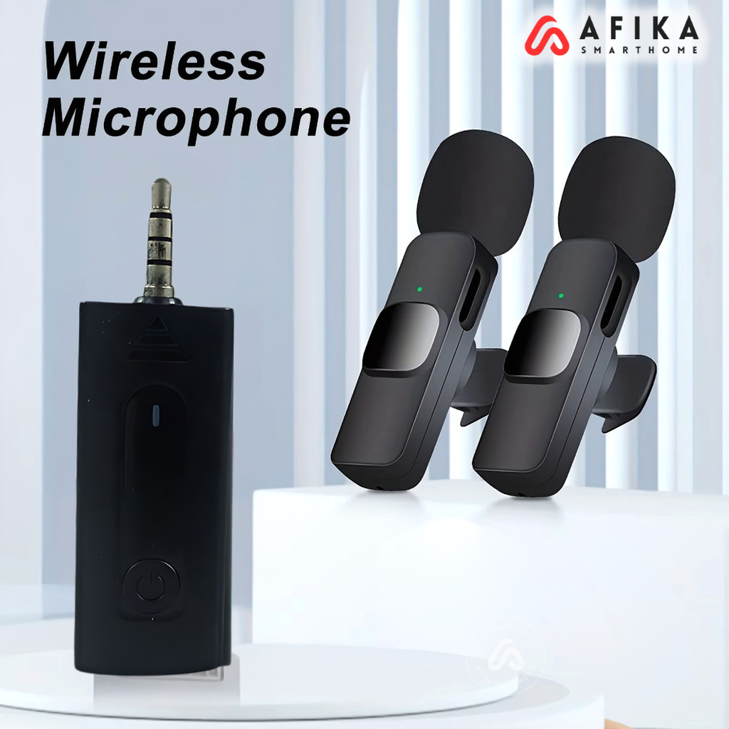 Jual Clip On Mic Wireless Noise Reduction Vlogging Singing 3.5mm ...