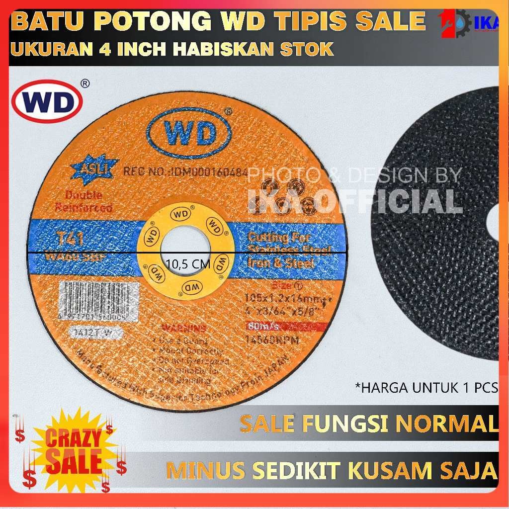 Jual CRAZY SALE BATU GURINDA GERINDA WD 4 INCH / GERINDA GURINDA BESI ...