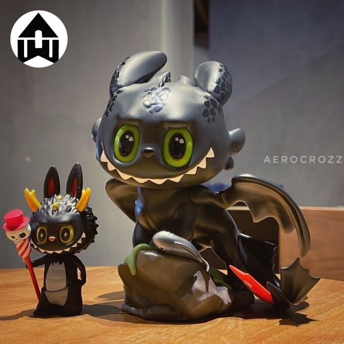 Jual POP MART POPMART LABUBU THE MONSTERS How to Train Your Dragon Figurine Toothless Night
