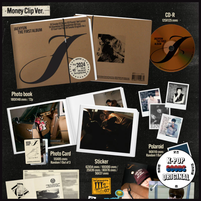 JaeHyun 1st Album J Money Clip Version dan POB - Ready Stock