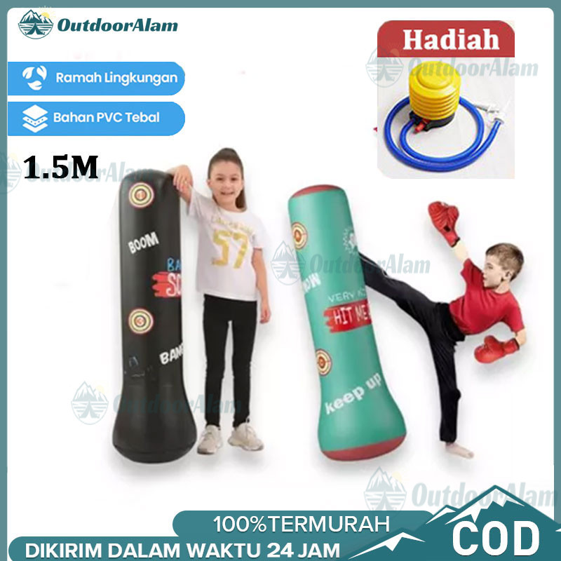 Jual Standing Boxing Angin Anak - Samsak Tinju Dewasa Bahan PVC Premium ...