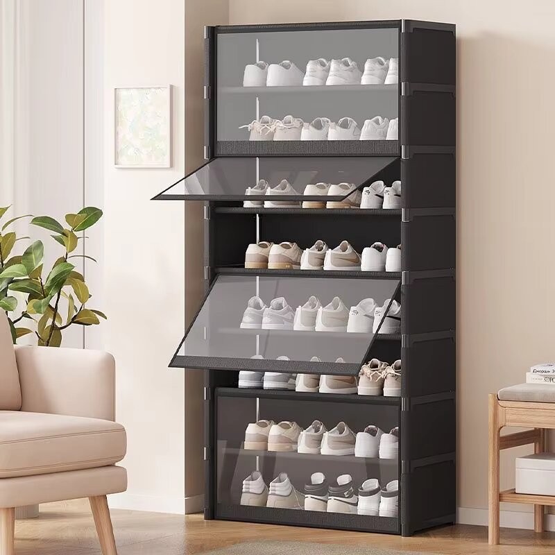 Jual Multilayer Shoe Rack Stackable Shoe Hanger Dormitory Door Storage ...